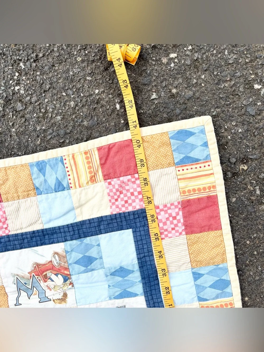 Handmade ABC Quilt Blanket for Baby